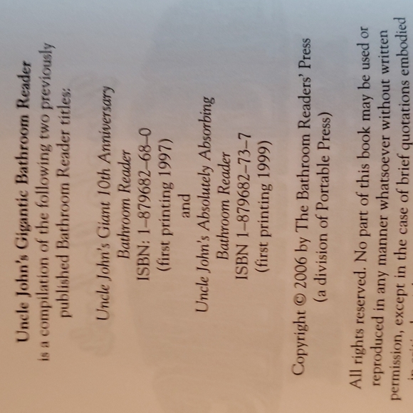 ๐HP๐ 2006 Uncle John's Gigantic Bathroom Reader - Picture 8 of 13